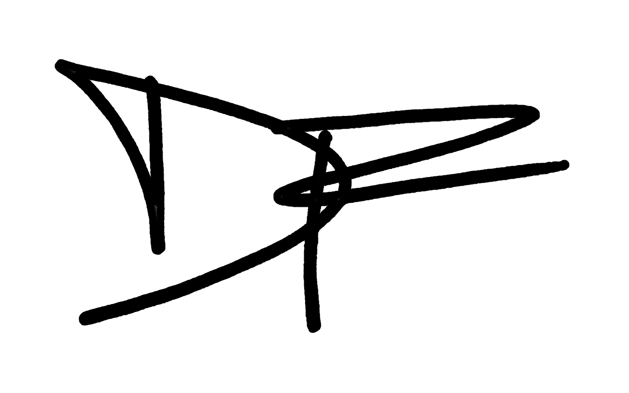 Dan's signature